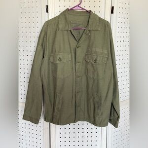 American Eagle Outfitters Men's Green Field Jacket